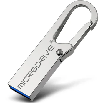 USB Брелок Накопитель Флешка MicroDrive Карабин 32Гб