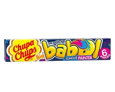 Жевачки Chupa Chups Big Babol Blue Raspberry Flavour 6 шт