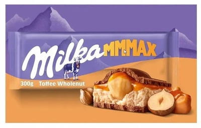 Шоколад Milka Mmmax Toffee Wholenut 300г