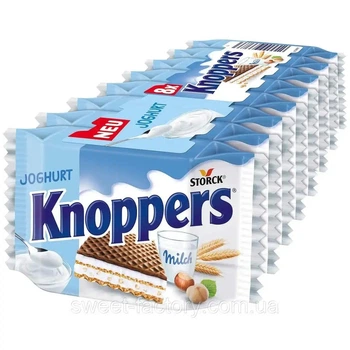 Вафли Storck Knoppers Joghurt 8 x 25г