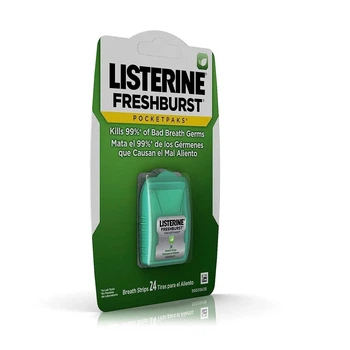 Мятные полоски для освежения дыхания Listerine PocketPaks Breath Strips FreshBurst