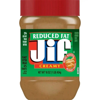 Арахісова паста JIF Creamy Reduced Rat 454г