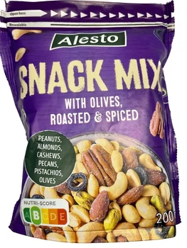 Горіховий мікс з оливками та спеціями Alesto Snack Mix With Olives Roasted&Spiced 200 г