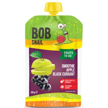 Детское пюре Bob Snail Улитка Боб Смузи Яблоко-Черная Смородина 200 г (4820219347019)