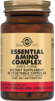 Suplement diety Solgar Essential Amino complex 75 30 kapsułek (33984001008)