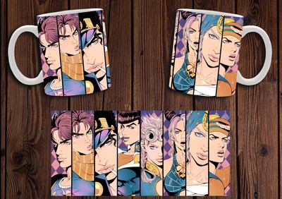 Кружка CupKit "Неймовірні пригоди ДжоДжо / JoJo's Bizarre Adventure" №6 330мл біла