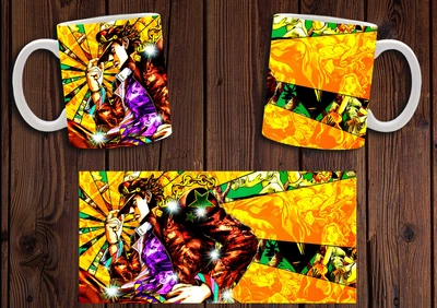 Кружка CupKit "Неймовірні пригоди ДжоДжо / JoJo's Bizarre Adventure" №3 330мл біла