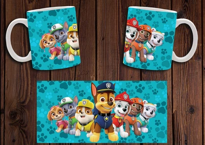 Кружка CupKit "Щенячий патруль / Paw Patrol" №3 330мл белая