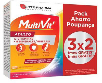 Вітаміни Forte Pharma Laboratoires Energy Multivit Adult 84 шт (8470001810564)