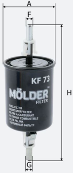 Фільтр паливний Molder Daewoo, Opel, ВАЗ (KF73)