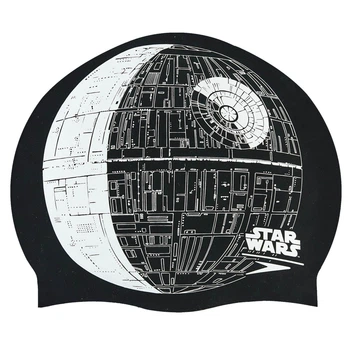 Шапочка для плавания силиконовая Speedo Star Wars Death Star Action 808385 Black