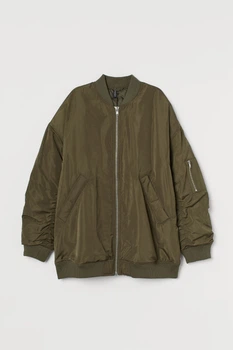 Бомбер H&M XS хакі 2808922224