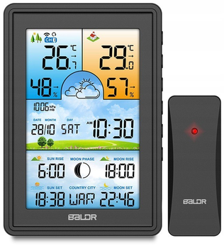 Домашняя метеостанция беспроводная Baldr BD-906 (Польша)