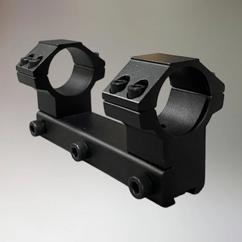 Кріплення для прицілу: моноблок Leapers UTG Accushot, d – 25.4mm, High (BH 21 мм), "Ластівчин хвіст", цільне, високий профіль