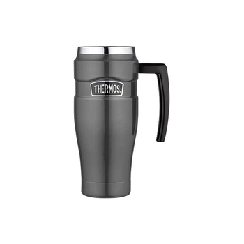 Термокружка 470мл з ручкою, чорний металік Thermos Style 160035