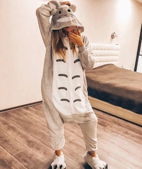 Пижама кигуруми Тоторо Серый Kigurumi kcr0019 L (169-179 см)