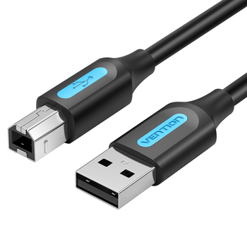 Кабель Vention 10м USB -USB Type-B 2.0 480 Мбит/с 2A USB-A на USB-B для Принтера Черный
