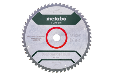 Пильний диск по дереву Metabo 305x30x2.4, 56 зубів (628064000)
