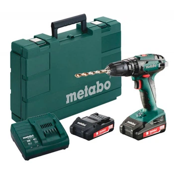 Аккумуляторный ударный шуруповерт Metabo SB 18 + 2 акб 18 V 2 Ah + з/у SC 60 Plus + кейс (602245560)