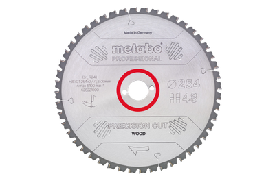 Пильный диск по дереву Metabo 254x30x2.4, 48 зубьев (628221000)