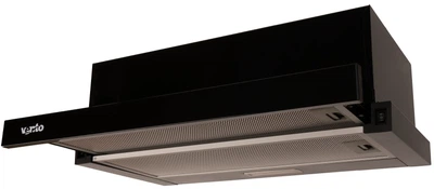 Вытяжка VENTOLUX GARDA 60 BK (700) LED 2S