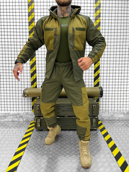 Тактичний теплий військовий комплект Гірка ( Куртка + Штани ), Камуфляж: Олива, Розмір: XXL