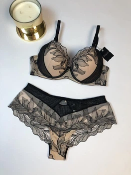 Женский комплект белья BALALOUM P9420k 80B Черный с бежевым