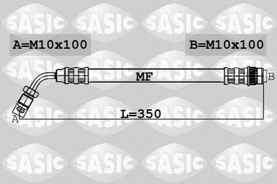 Тормозной шланг SASIC 6604019 Opel Movano; Renault Master 4403662, 8200667750, 8200086894