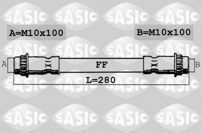 Тормозной шланг SASIC SBH0286 Peugeot Partner; Citroen Berlingo, Xsara 480686