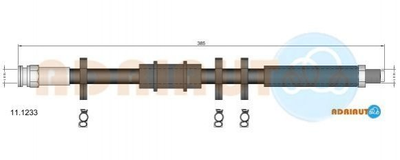 Шланги гальмові ADRIAUTO 11.1233 Fiat Ducato 480624, 5952296, ZF05952297