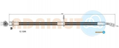 Шланги гальмові ADRIAUTO 12.1288 Honda Accord 46430S1AE01, 46430S1AE61, 46460S1AE01