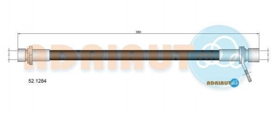 Тормозной шланг ADRIAUTO 52.1284 Toyota Avensis 9008094A65