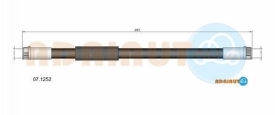 Шланги гальмові ADRIAUTO 07.1252 Peugeot Expert; Citroen Jumpy; Fiat Scudo 4806H5, 1401070380