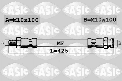 Тормозной шланг SASIC 6606017 Fiat Grande Punto, Punto, 500; Opel CORSA; Citroen Nemo; Peugeot Bipper 4806J9, 51835425, 55701047