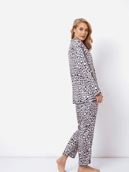 Piżama (koszula + spodnie) Aruelle Valencia pajama long XL Szara (5905616144344)
