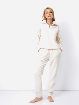 Домашній костюм (кофта + штани) Aruelle Teodora set soft XL Білий (5905616140148)