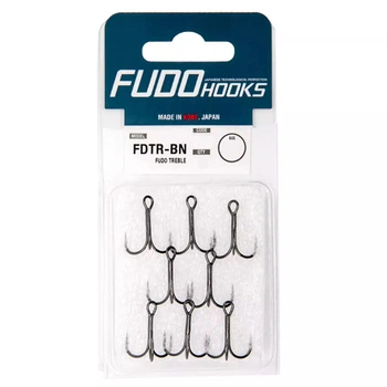 Трійник Fudo Hooks Fudo Treble Black 6 (8 шт.) (FHBN22016)