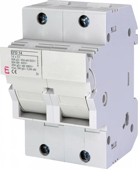 Тримач запобіжника 2P 50A 690В 14х51мм [2560003] EFD 14 ETI