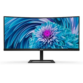 Монітор TFT 34" Philips 346E2CUAE VA вигнутий WQHD DP HDMI USB-С HAS 3440x1440 31.81Вт колонки black