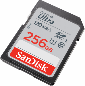 Карта памяти SD SanDisk Ultra SDXC Ultra 256GB Class 10 UHS-I до 120 МБ/с ( SDSDUN4-256G-GN6IN)