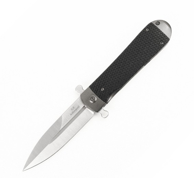 Нiж складний кишеньковий, туристичний Flipper Adimanti Samson-BK Black 212 мм