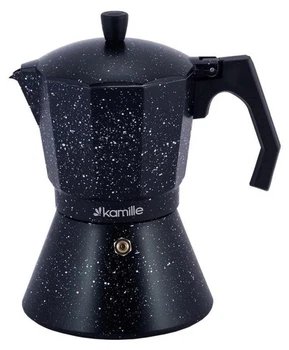 Кофеварка гейзерная Kamille Andel Black 450мл на 9 чашек KM-2513MR