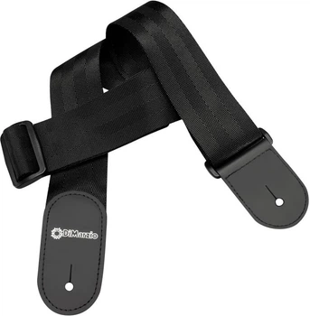 Гитарный ремень DIMARZIO NYLON WITH LEATHER ENDS (BLACK)