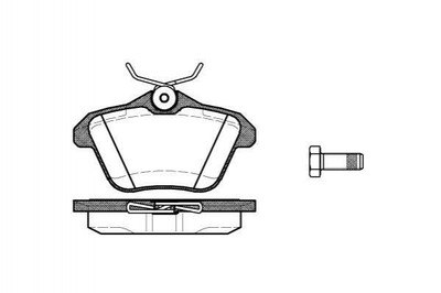 Тормозные колодки REMSA 058110 Alfa Romeo 156, 166 0071712910, 71712910, 71752987