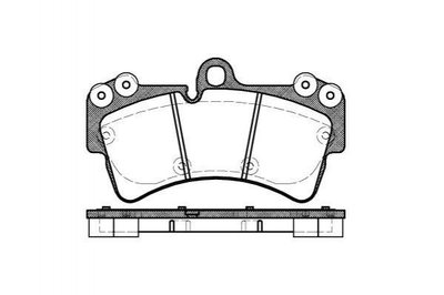 Тормозные колодки REMSA 099500 Audi Q7, A6; Volkswagen Touareg; Porsche Cayenne 95595193912, 95535193913, 95535193912