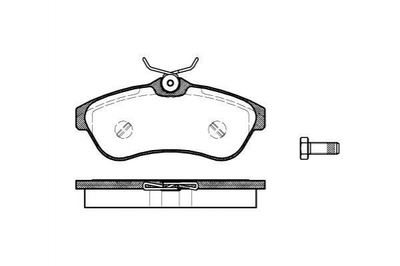 Гальмівні колодки REMSA 088000 Citroen C3, C2, Xsara 425237, 425372