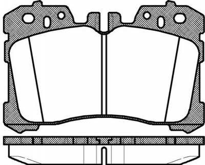 Тормозные колодки REMSA 1320.00 Lexus LS 0446550260, 446550260, 044650W11079