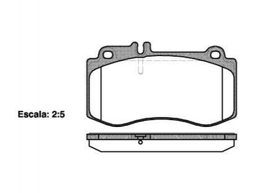 Тормозные колодки REMSA 1406.00 Mercedes CLS-Class, E-Class 0054207720, 0054208520, 54207720