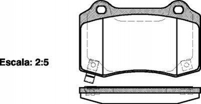 Тормозные колодки REMSA 043454 Jeep Grand Cherokee III (WH, WK), Grand Cherokee IV (WK, WK2); Chevrolet Camaro; Chrysler 300C 68003610AA, 68003610AB, 68034993AA