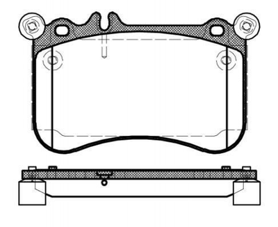 Колодки гальмівні REMSA 146500 Mercedes E-Class, CLS-Class, S-Class 0064206620, 0064200520, 64200520